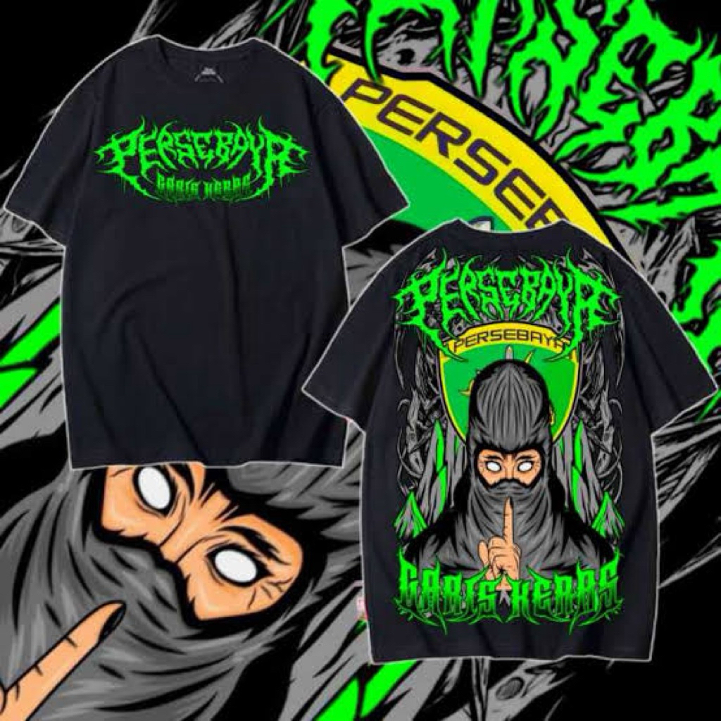 KAOS-TSHIRT PERSEBAYA GARIS KERAS