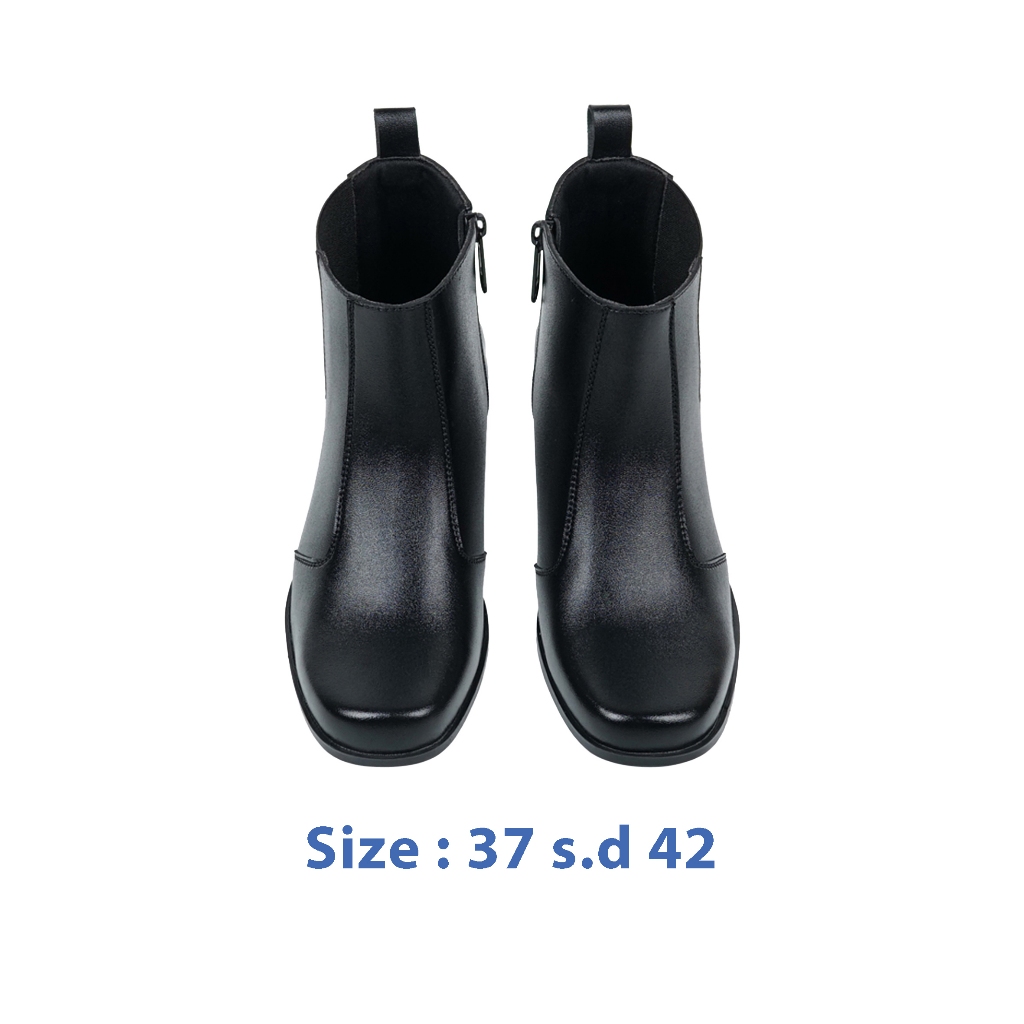 new deals zeintin - sepatu boots pdh wanita sepatu boot fashion wanita formal casual boots resleting