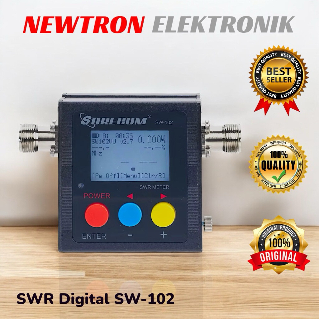 SWR Surecom SW-102 Digital VHF UHF 125-525MHz Power Meter SW102