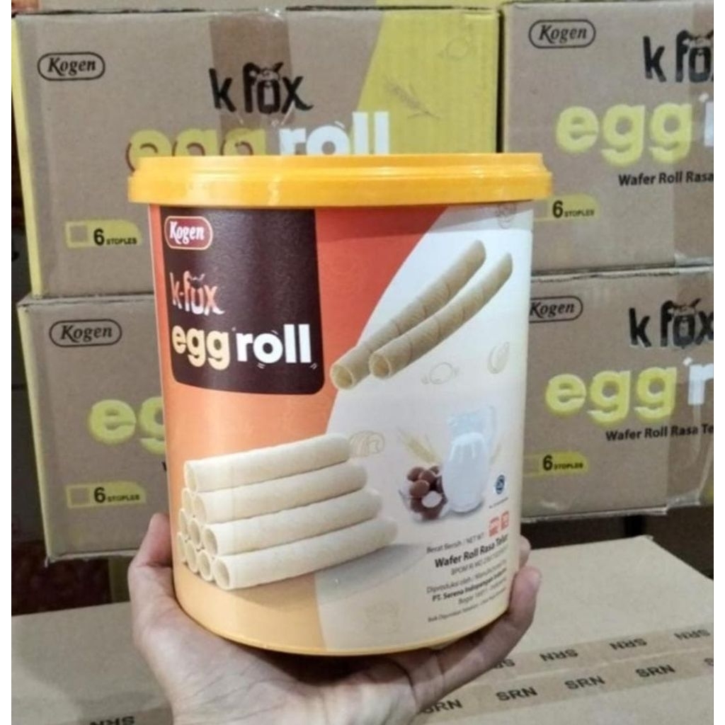 

Kogen K-fox egg roll wafer roll 200gr