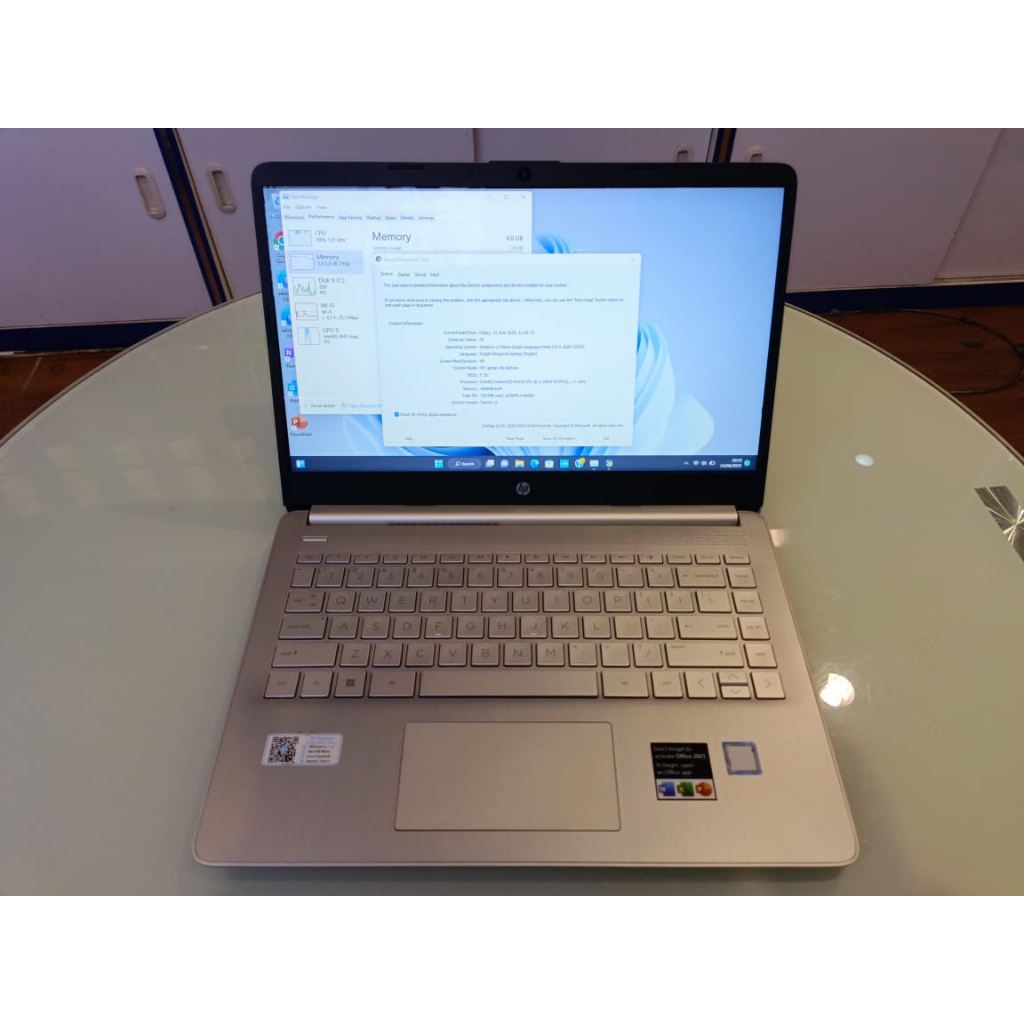 Laptop Hp 14s | Intel Celeron N4120 | Second | Berkualitas | Original | Ram 4 | SSD 256 GB