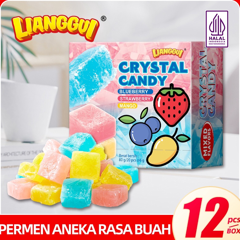 

Lariz Lianggui Crystal Candy Permen Lunak Yang Dapat Dikupas Stroberi Anggur Mangga Cemilan Halal
