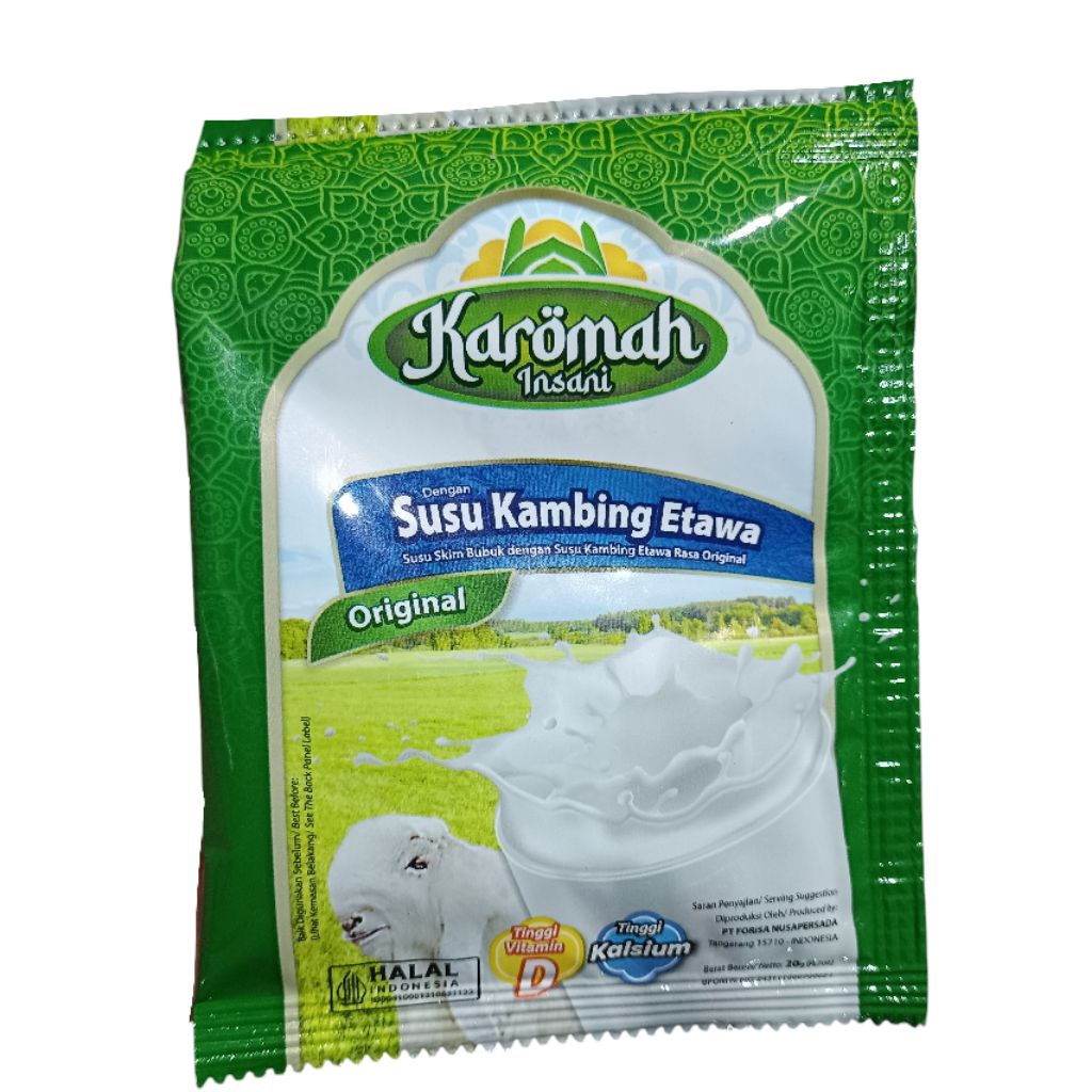 

Susu Kambing Etawa Merk Karomah Insani Original 25gr Etawalin
