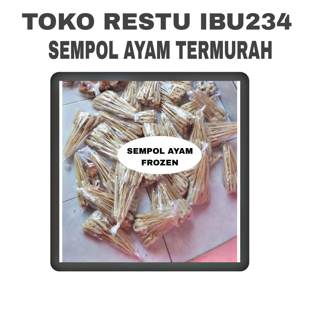

promo Sempol ayam enak dan gurih isi 25 tusuk kemasan pakum