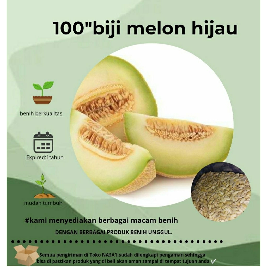 50:>biji melon hijau madu|melon super