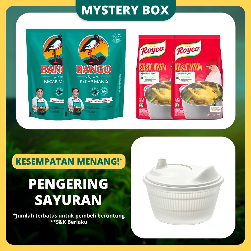 

[KESEMPATAN MENANG] Bango 1.5kg (x2) + Royco Ayam 1kg (x2) + Mystery Box