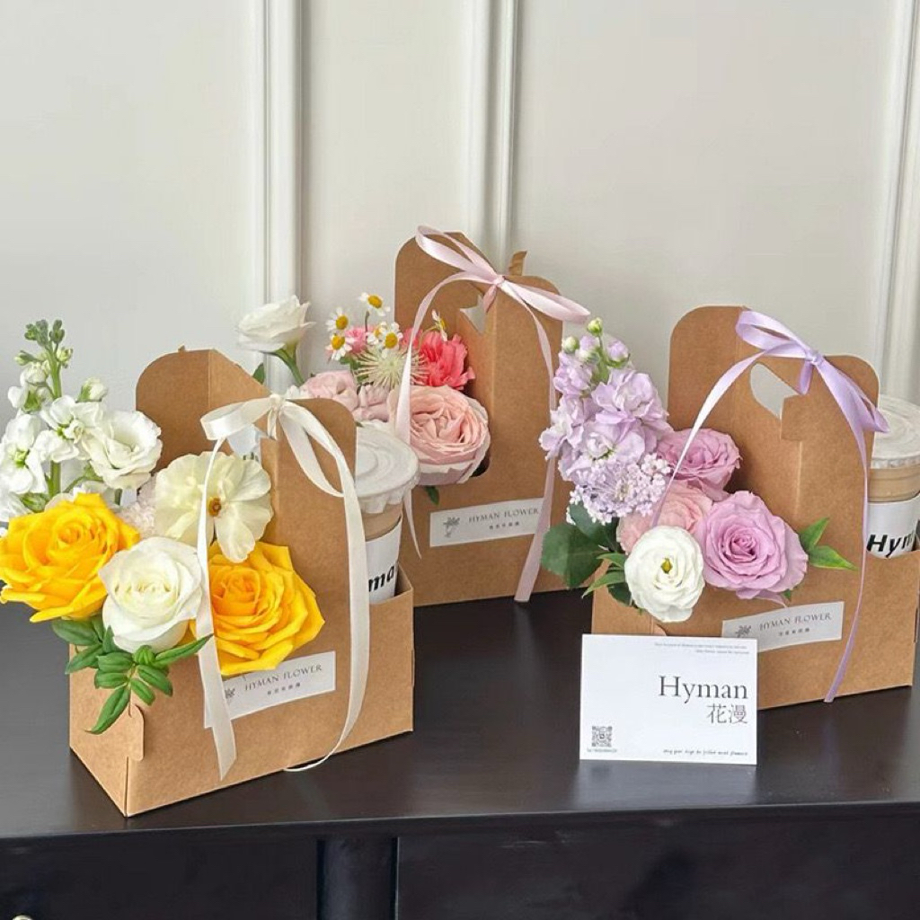 

[10077] Flower & Coffee Box | Kotak Bunga , Kotak Cake, Kotak Kopi dan Bunga