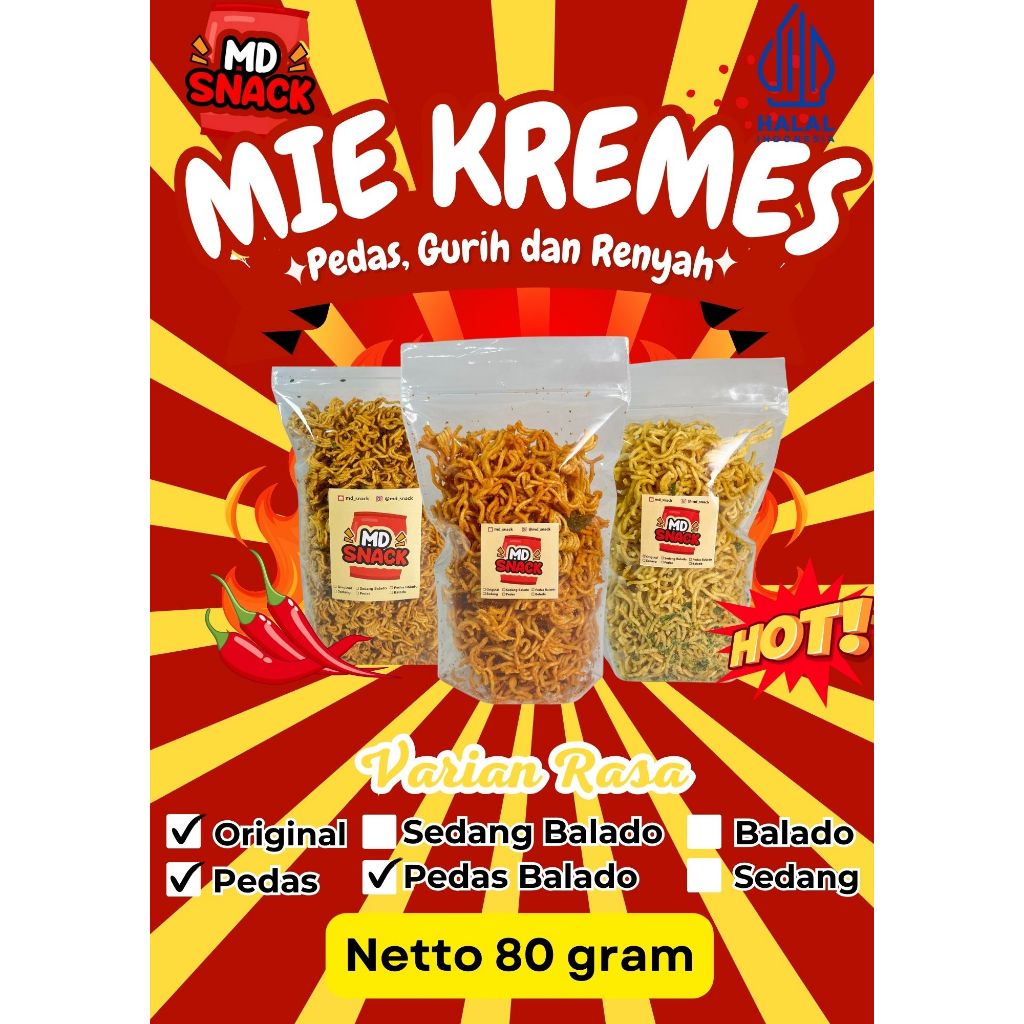 

Mie 80 Gram pedas Daun Jeruk