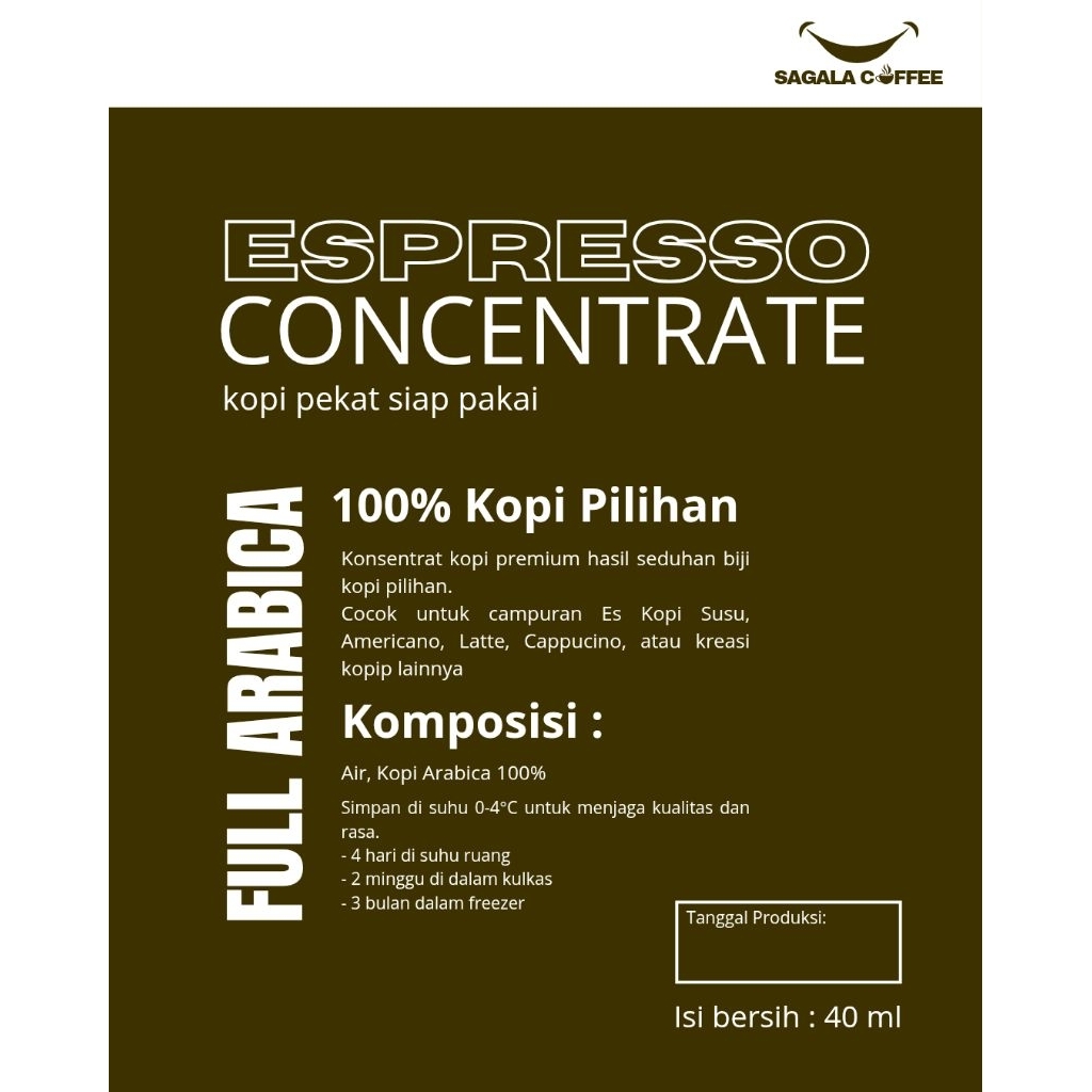

Espresso Concentrate