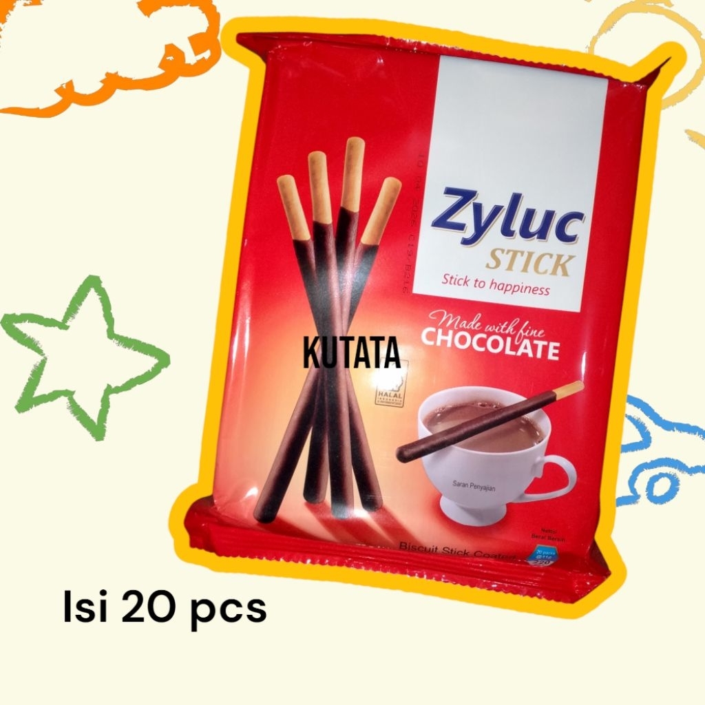 

zyluc stick coklat isi 20 pcs