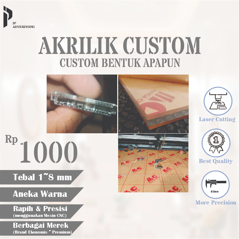 

AKRILIK CUSTOM MURAH | LASER CUTTING ACRYLIC CUSTOM