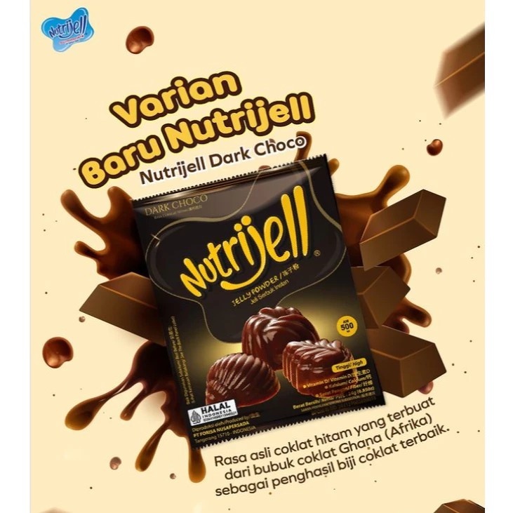 

NUTRIJELL POWDER DARK CHOCO SCT 12G