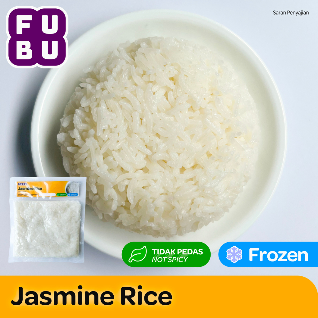 

FUBU Jasmine Rice - Nasi Putih Instan Siap Saji - Satu Porsi Lauk Instan Frozen Food