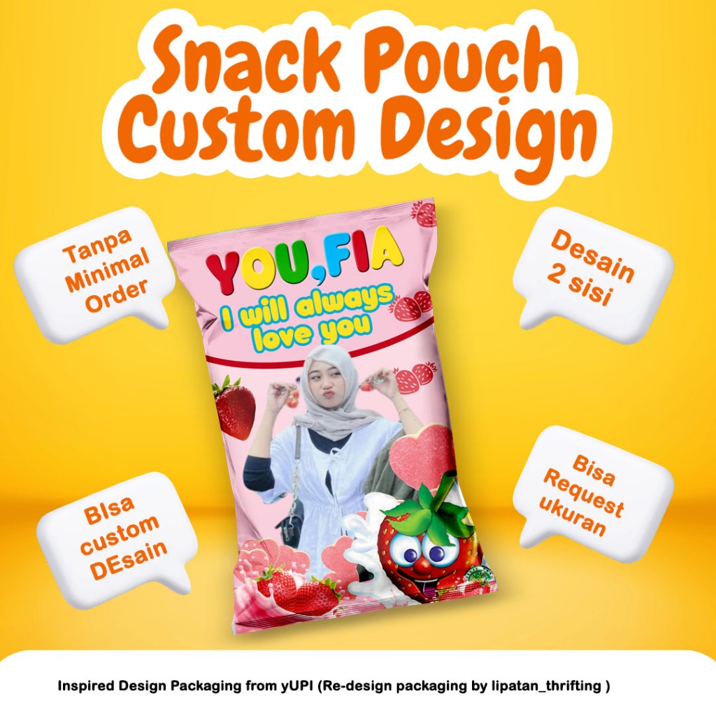 Snack Pouch Jumbo Custom yupi Viral