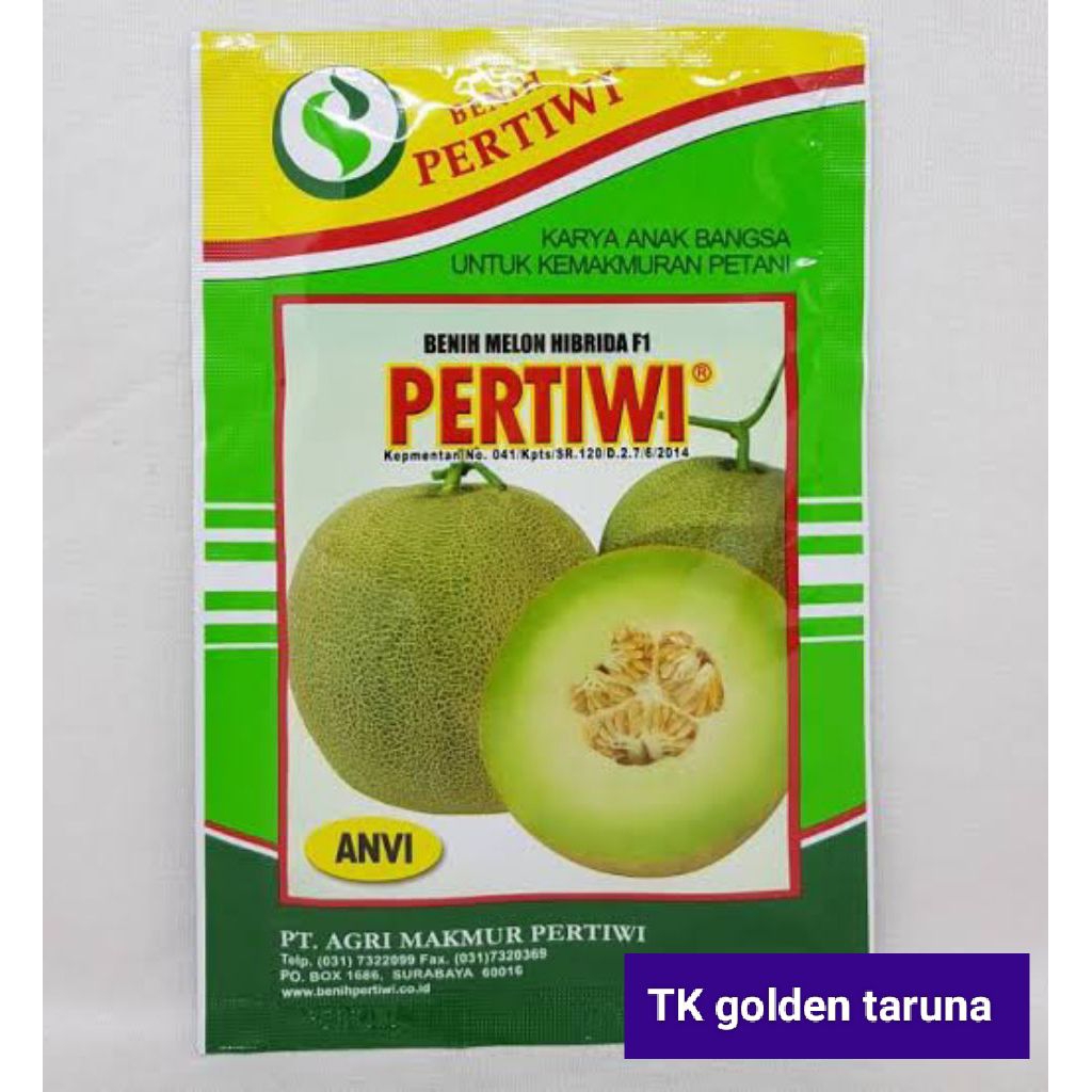 Benih/bibit melon tahan virus Pertiwi Anvi hibrida F1 13 gr