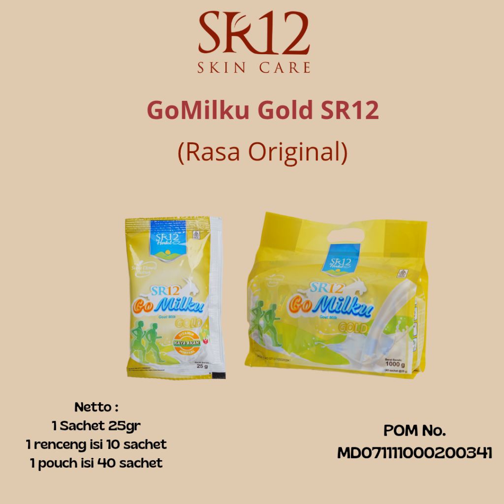 

Susu Kambing GoMilku Gold SR12 / Kemasan Sachet / Menguatkan Tulang Sendi