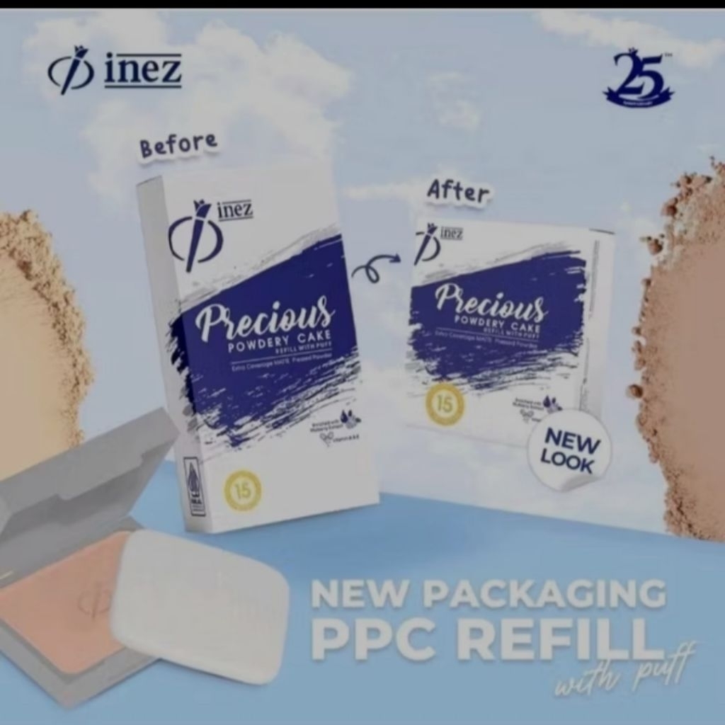 inez reffil bedak ppc natural