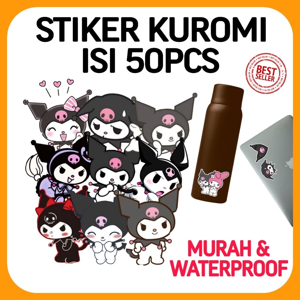 

COD Stiker kuromi waterproof isi 50pcs
