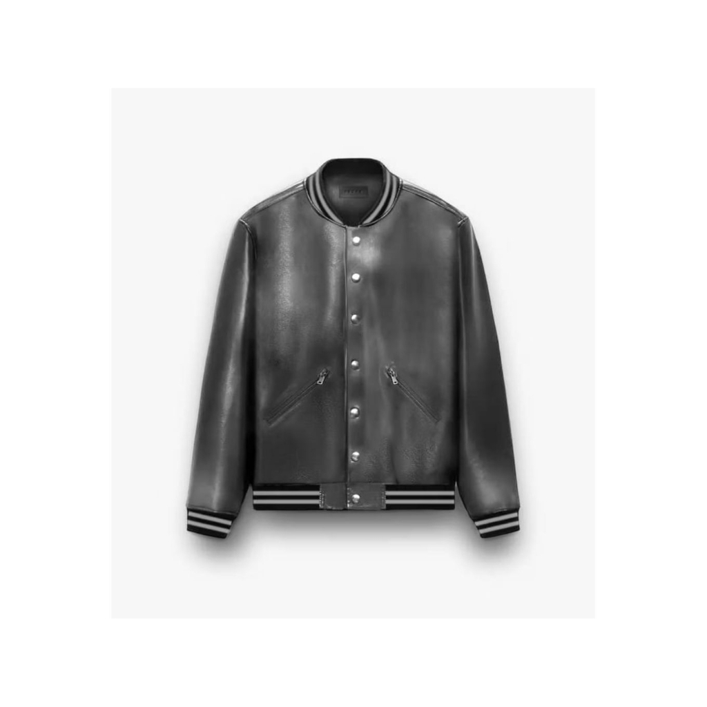 Rucas Tailor Gradient Grey Leather Jacket (NEW Size L)