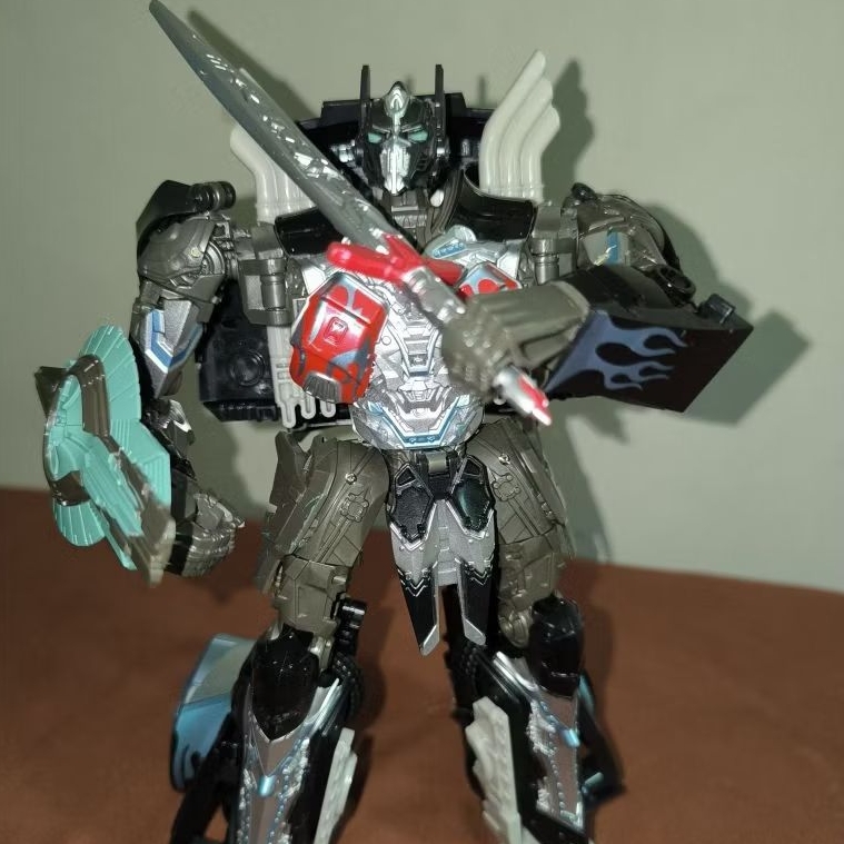 Optimus Prime Black Nemesis Transformers Last Knight BMB Oversize Loose Box Preloved Second