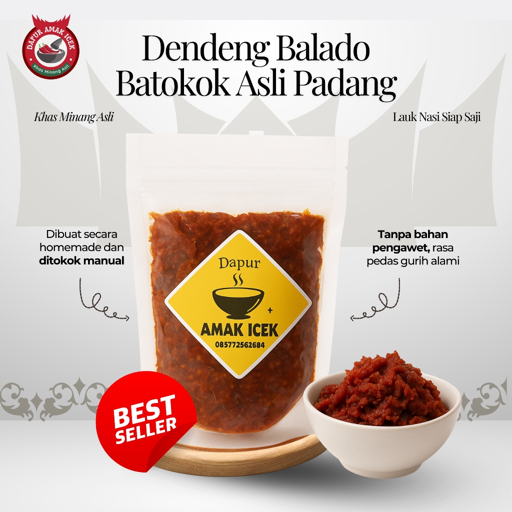 

Dendeng Balado Batokok Asli Padang Pedas Gurih Siap Makan | Lauk Kering Tahan Lama | Oleh Oleh Khas Minang | Daging Sapi Balado Rumahan