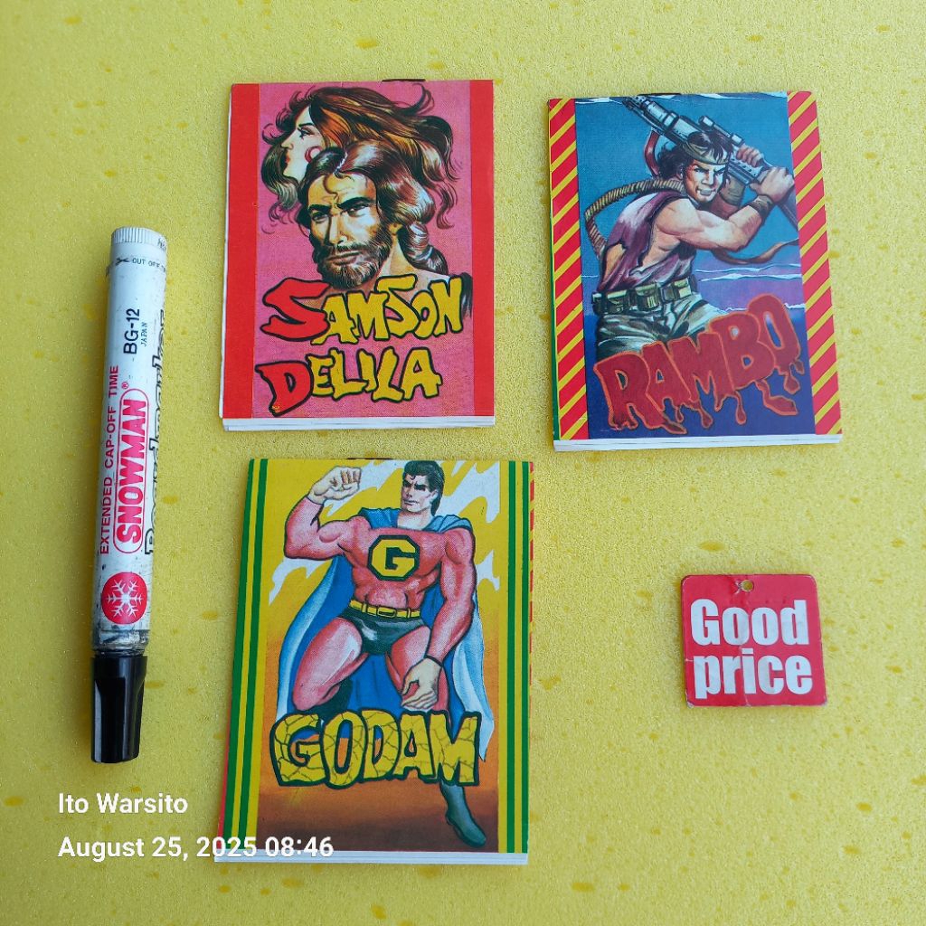 Mainan anak jadul gambar gosok set 3 buku