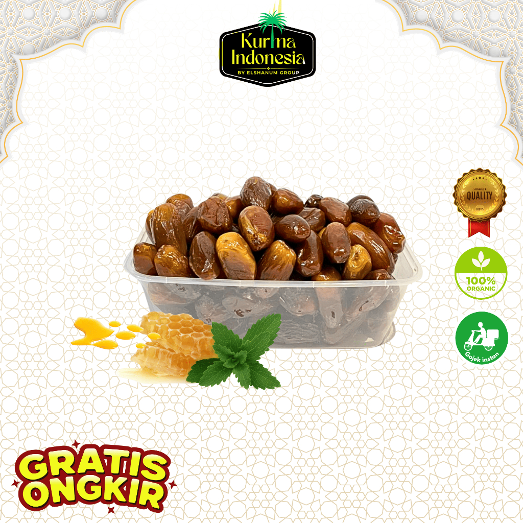 

Kurma Tunisia Madu 250gr Original Premium Tunis Madu tunisia non tangkai - kurma indonesia