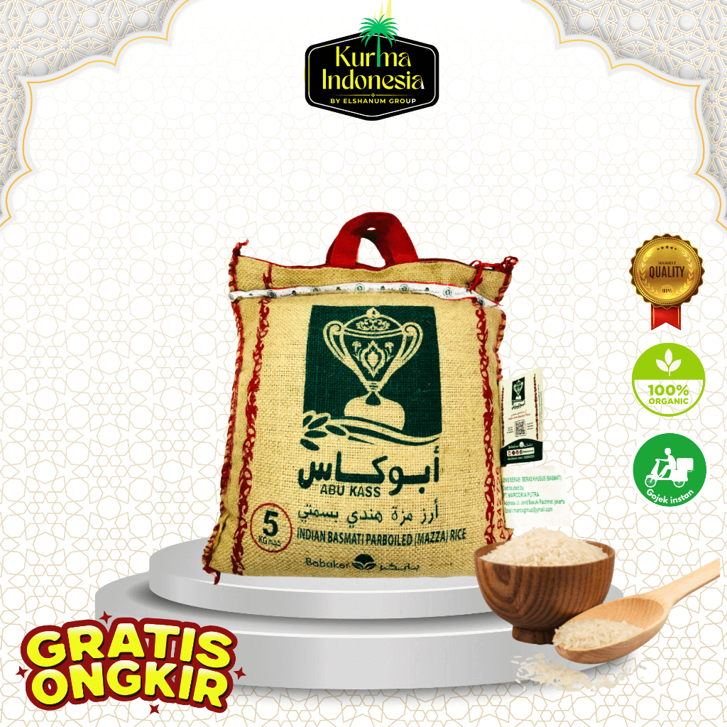 

Beras Basmati Abukass 1kg / beras basmati / beras abu kass / beras arab / beras pakistan