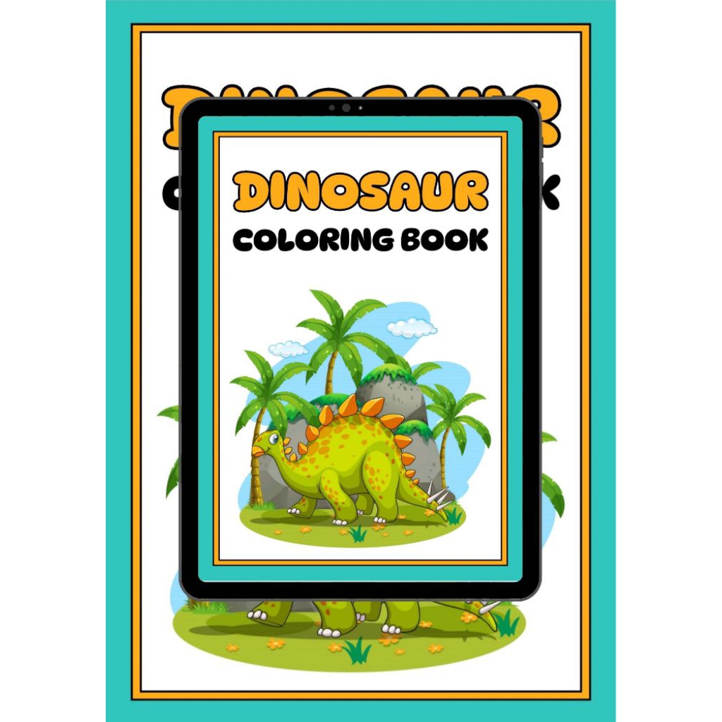 

Buku Mewarnai Anak - Dinosaur Coloring Book / Buku Edukasi Kreatif Tema Dinosaurus