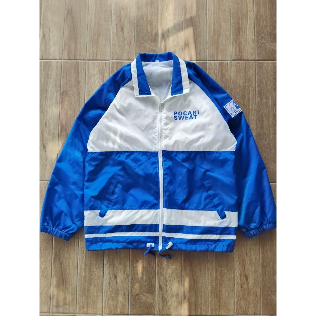jaket pocari sweat jaket winbreaker