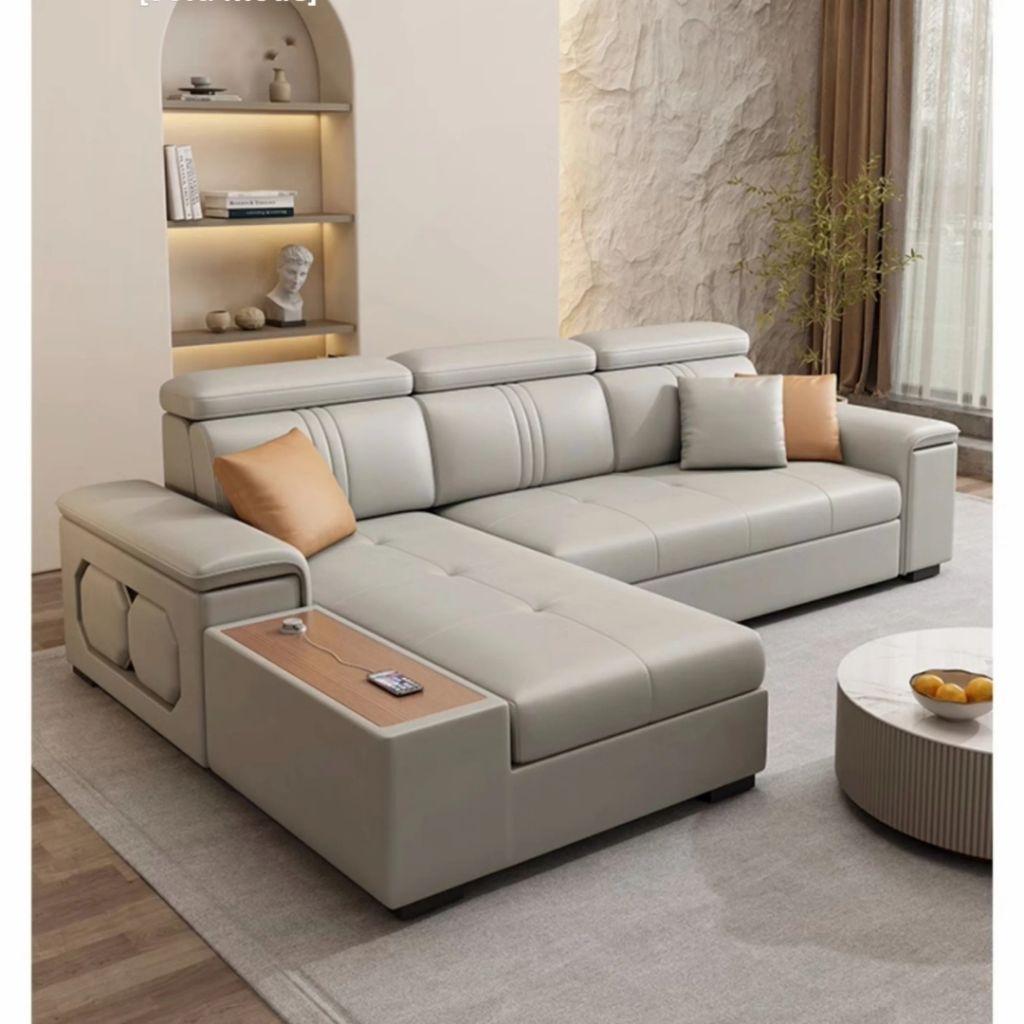 Sofa tempat tidur 3 kursi ruang tamu | kursi bentuk l modern minimalis