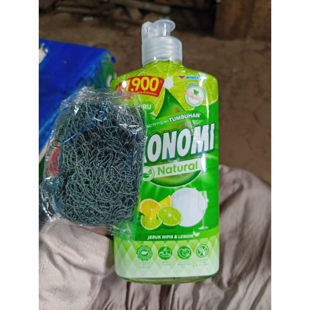 EKONOMI botol sabun cuci piring free 1 pcs jaring pencuci piring
