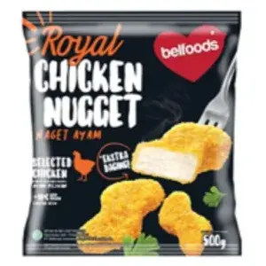 

Belfood royal chicken nugget, extra daging