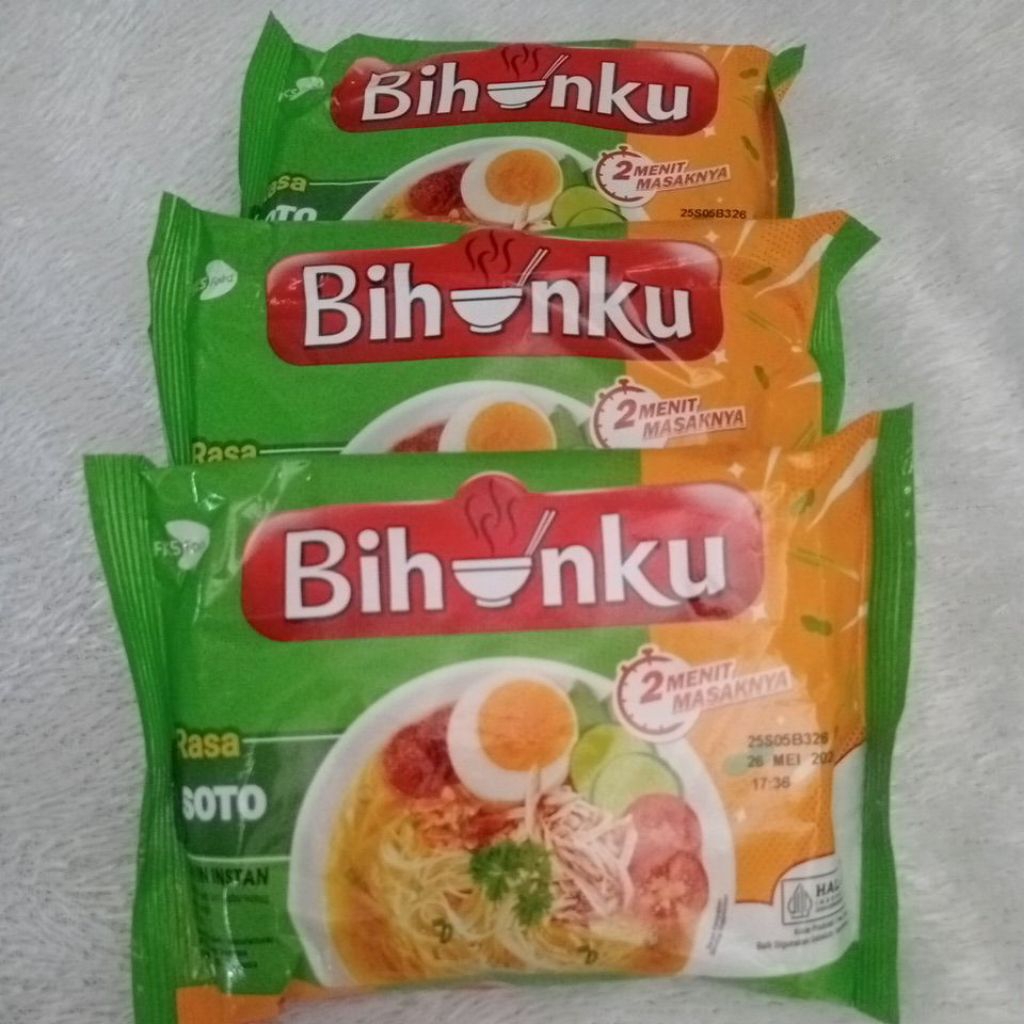 

3 Pcs Mie Bihunku Rasa Soto isi 55g