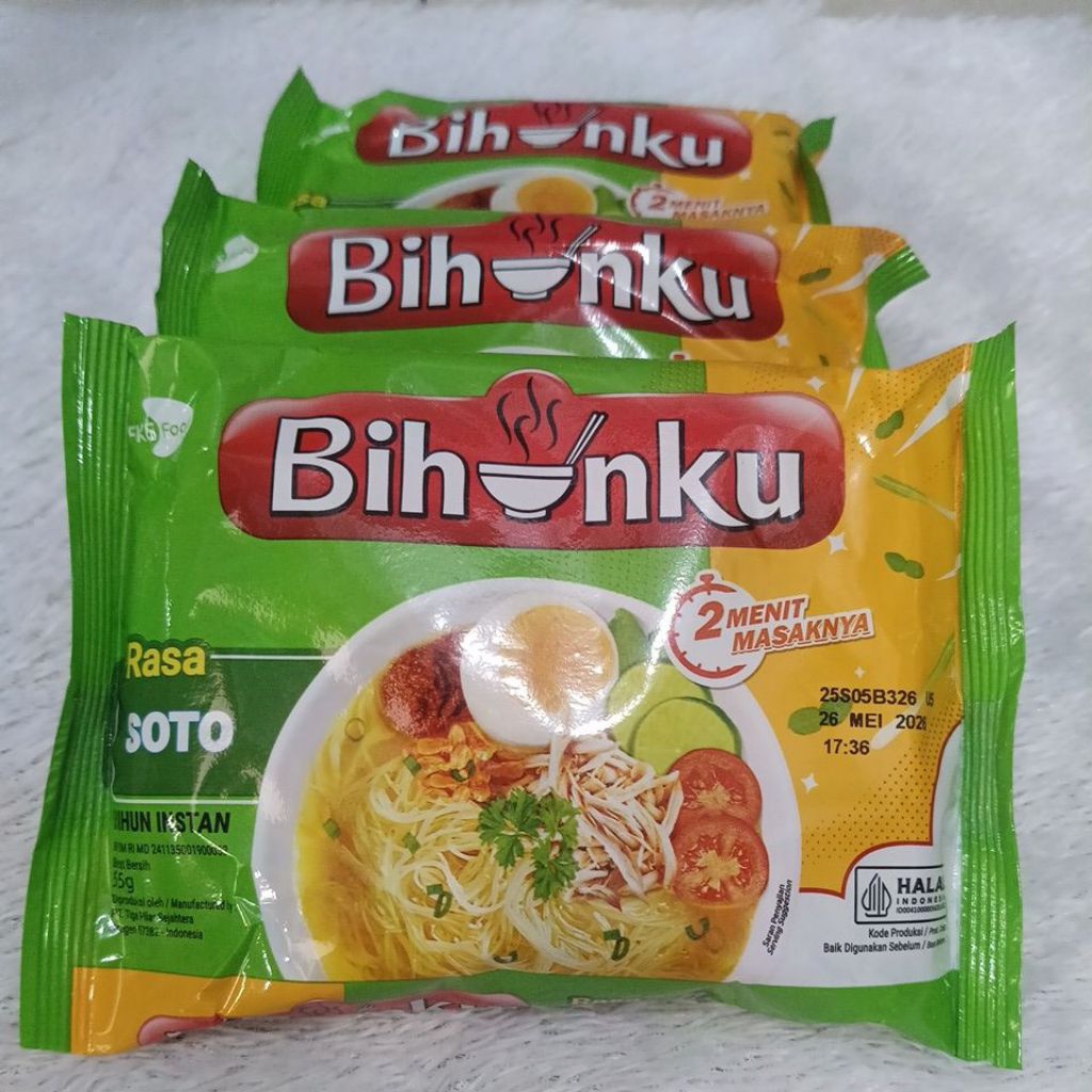 

3 Pcs Mie Bihunku Rasa Soto isi 55g