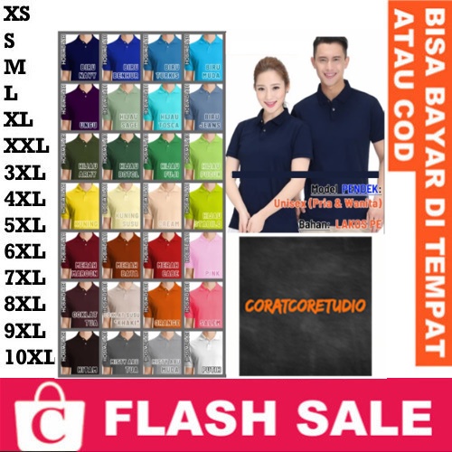 CAPYBARA Kaos Polo PENDEK - Pria Wanita | Kerah Polos | Kaos Polo Warna Warni Putih Hitam Abu Misty 