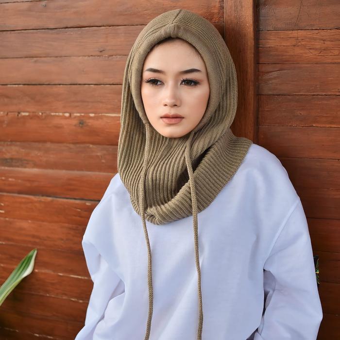 kupluk hijab rajut balaclava YM