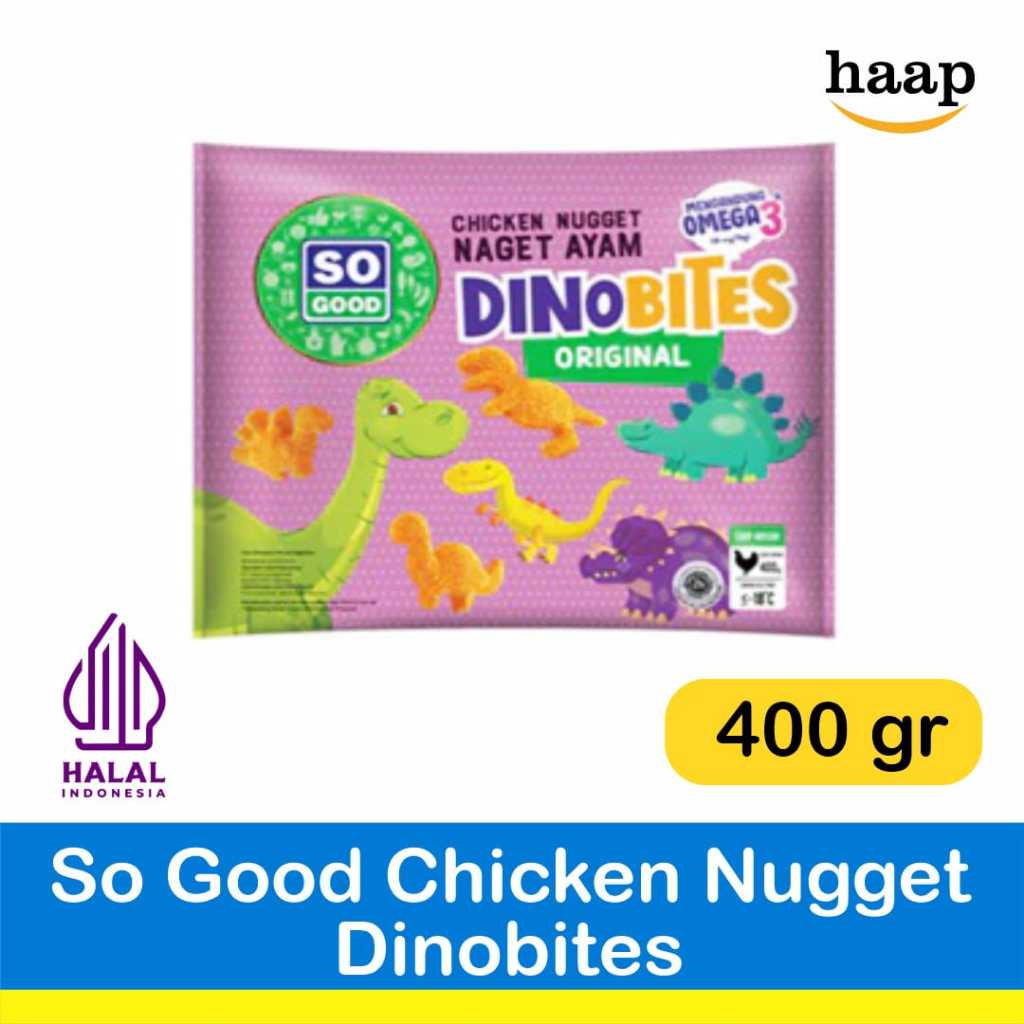 

So Good Nugget Dino 400gr / So Good Chicken Nugget DinoBites Original