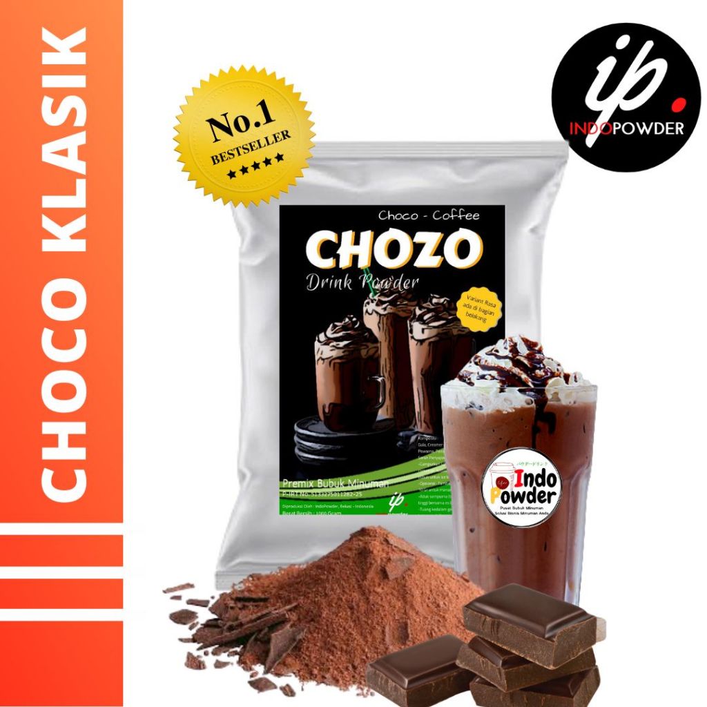 

Bubuk COKLAT KLASIK / CHOCO KLASIK 1Kg Untuk Cafe, Waralaba, Resto dan Usaha Minuman Kekinian