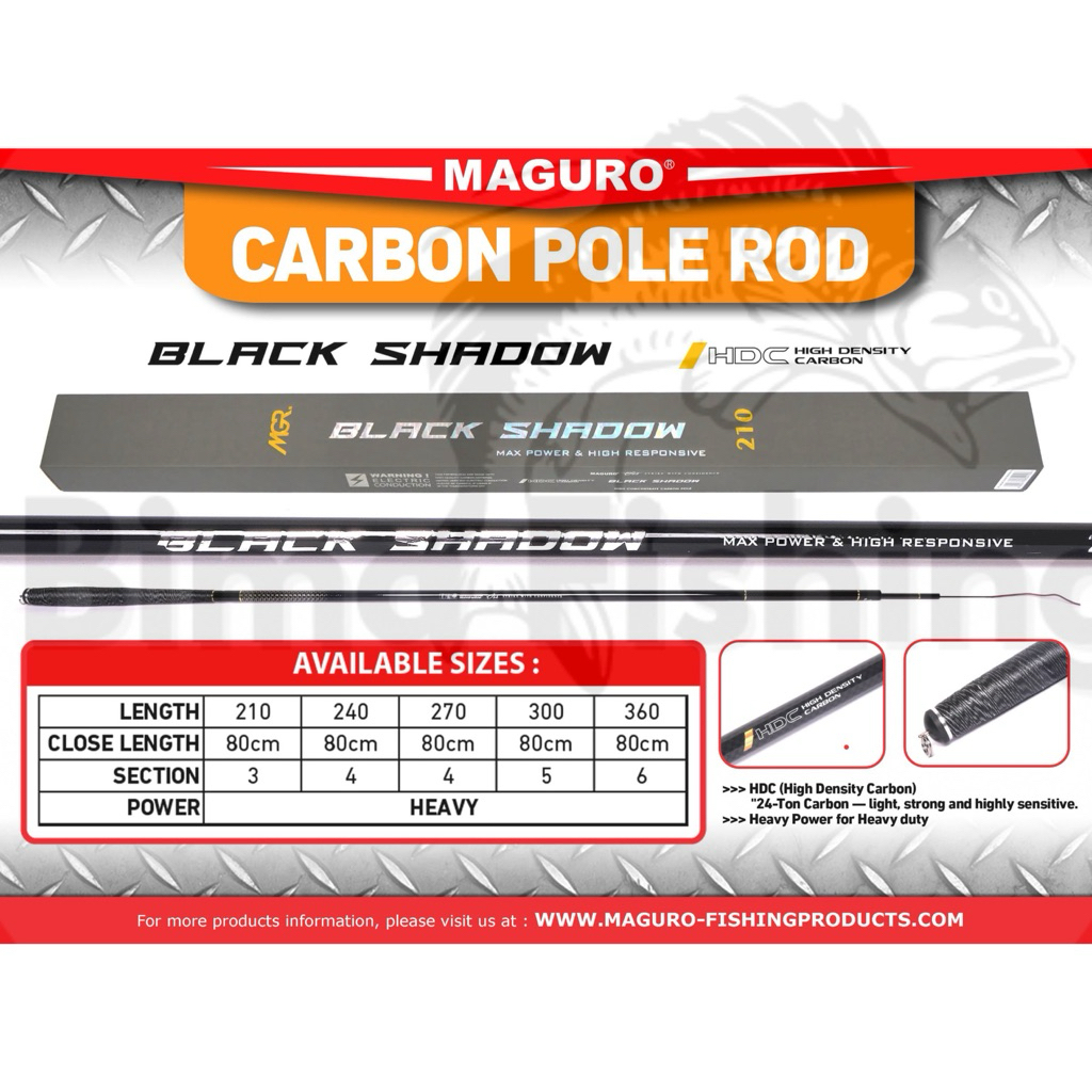 Joran Tegek Maguro BLACK SHADOW 210 240 270 300 360