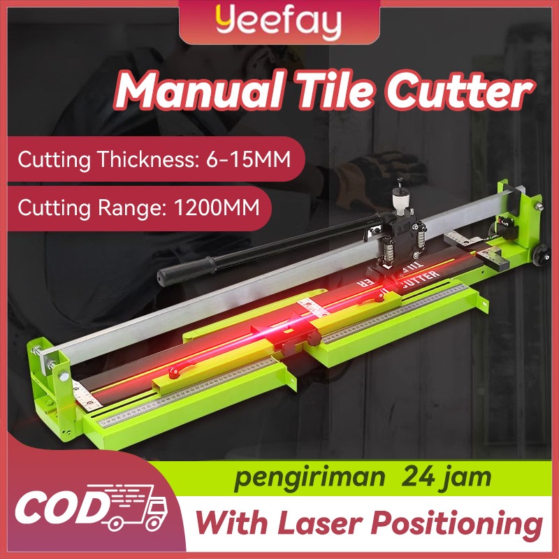Alat Potong Keramik Granit Manual 120cm Tile Cutter Dengan Laser Meja Alat Potong Dorong Keramik ZLX