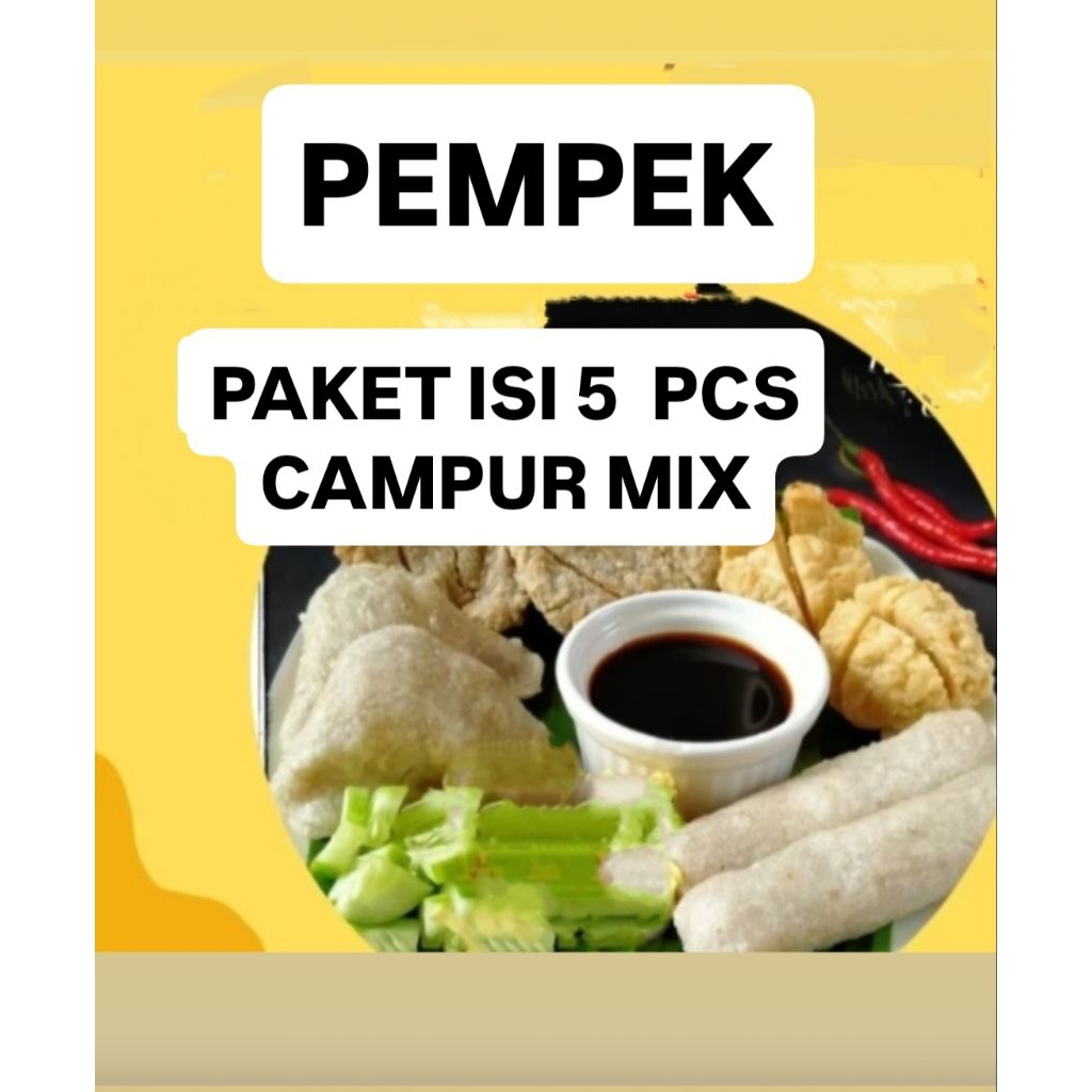 

PEMPEK MIX CAMPUR ISI 5 PCS FROZEN ASLI PALEMBANG HALAL