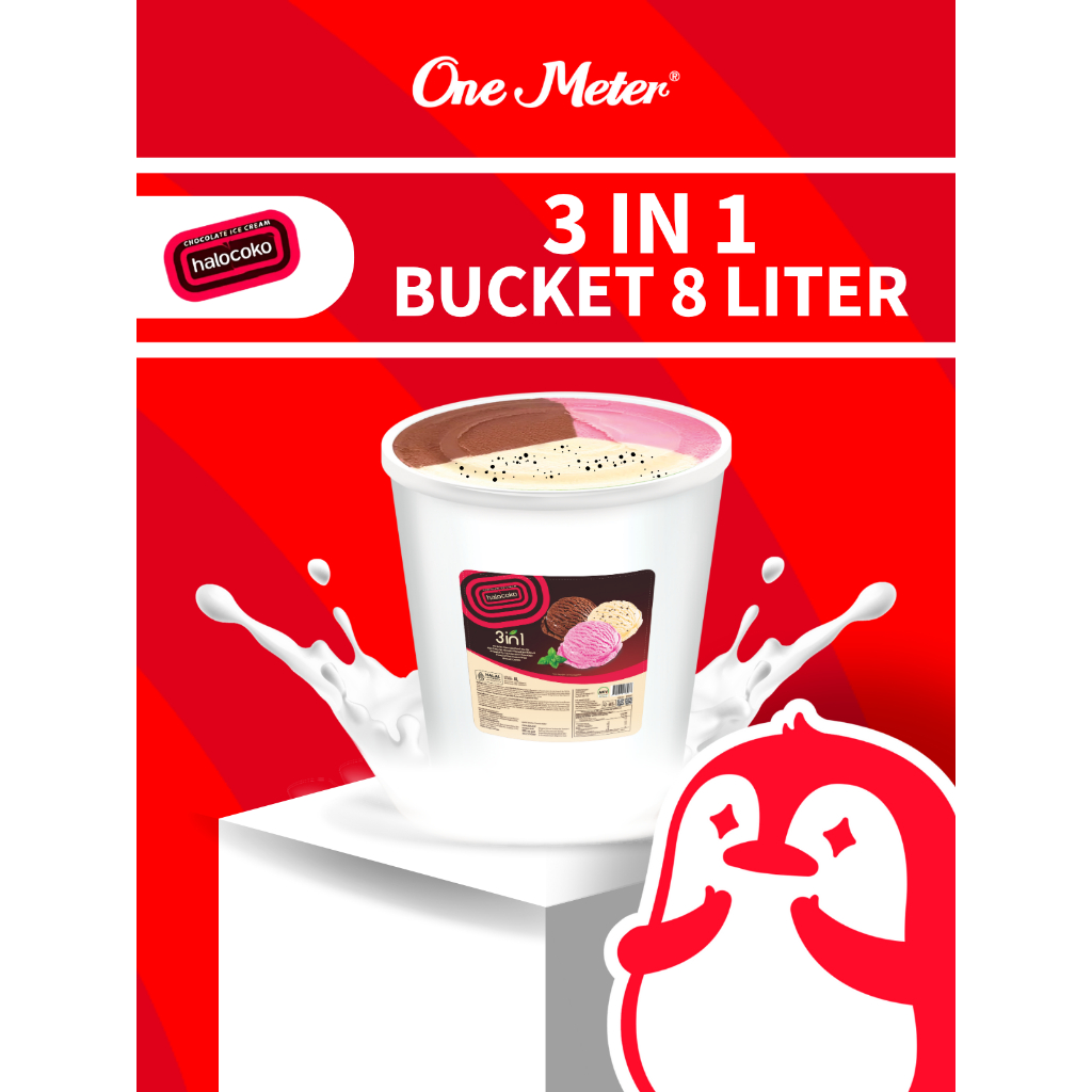 

Aice 3 in 1 (HALOCOKO BUCKET SERIES) Bucket Ice Cream Es Krim Ember 8L Eskrim