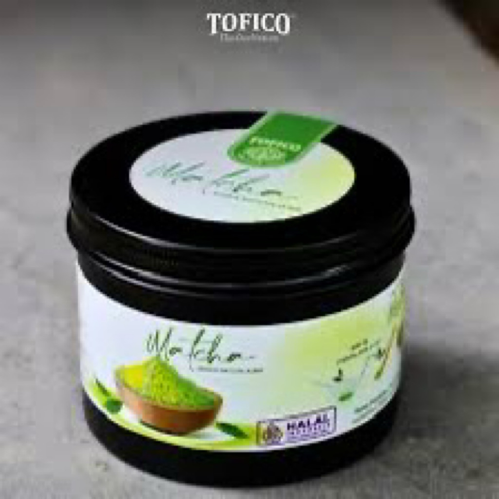 

bubuk minuman rasa tofico matcha pure asli 99% no campuran gula halal & sudah bpom