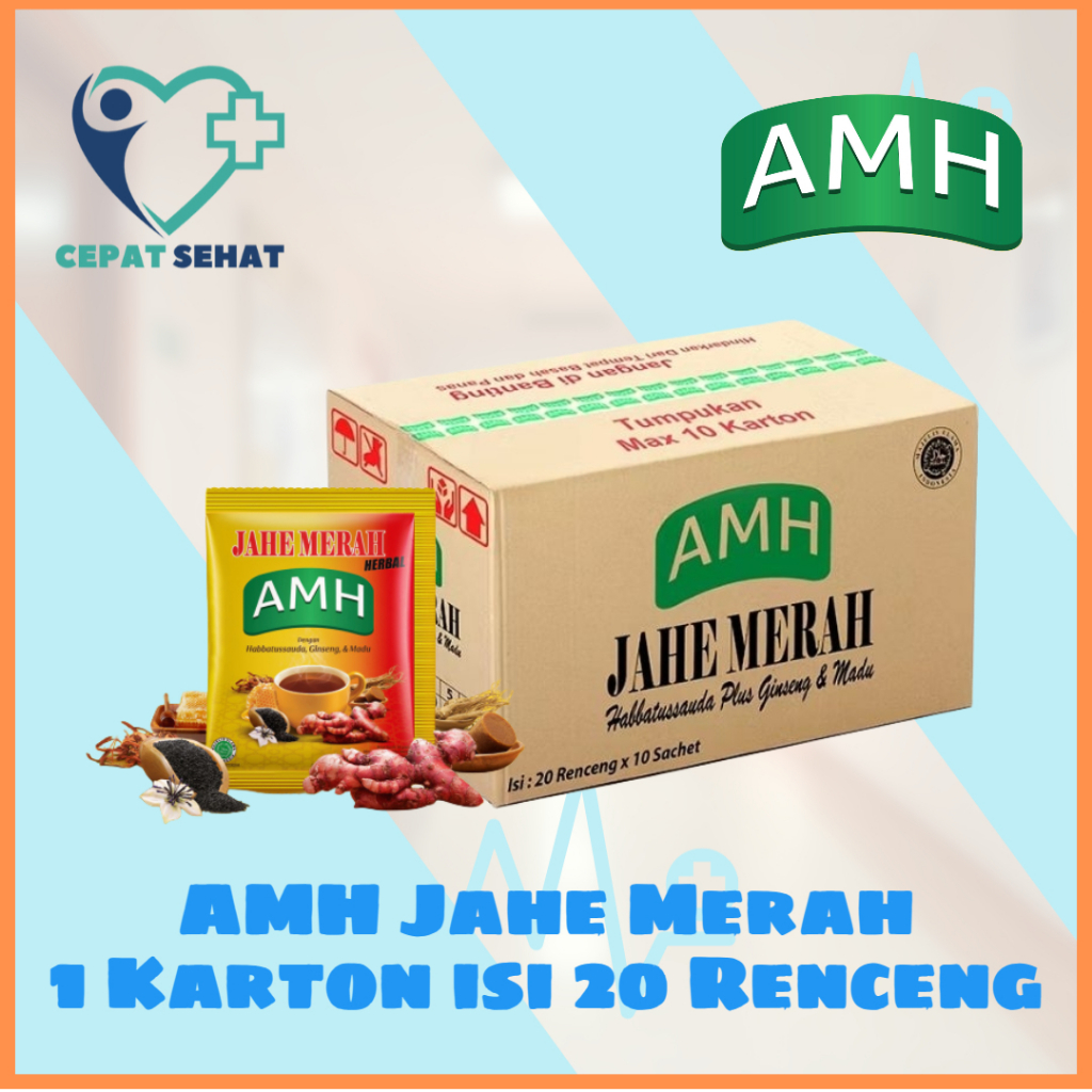 

AMH Jahe Merah Herbal 1 Karton isi 20 Renceng x 10 Sachet