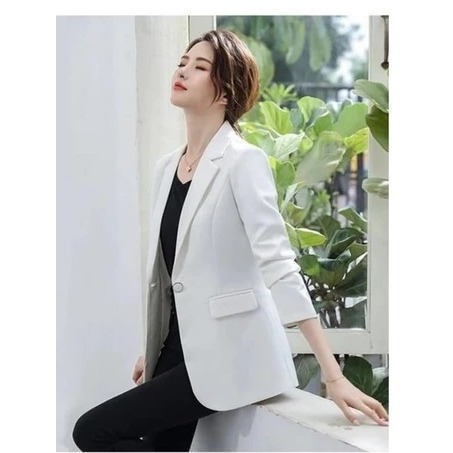 Blazer Kantor Wanita Blazer Wanita Blezer Wanita Jas Blaser Wanita korean Style Putih