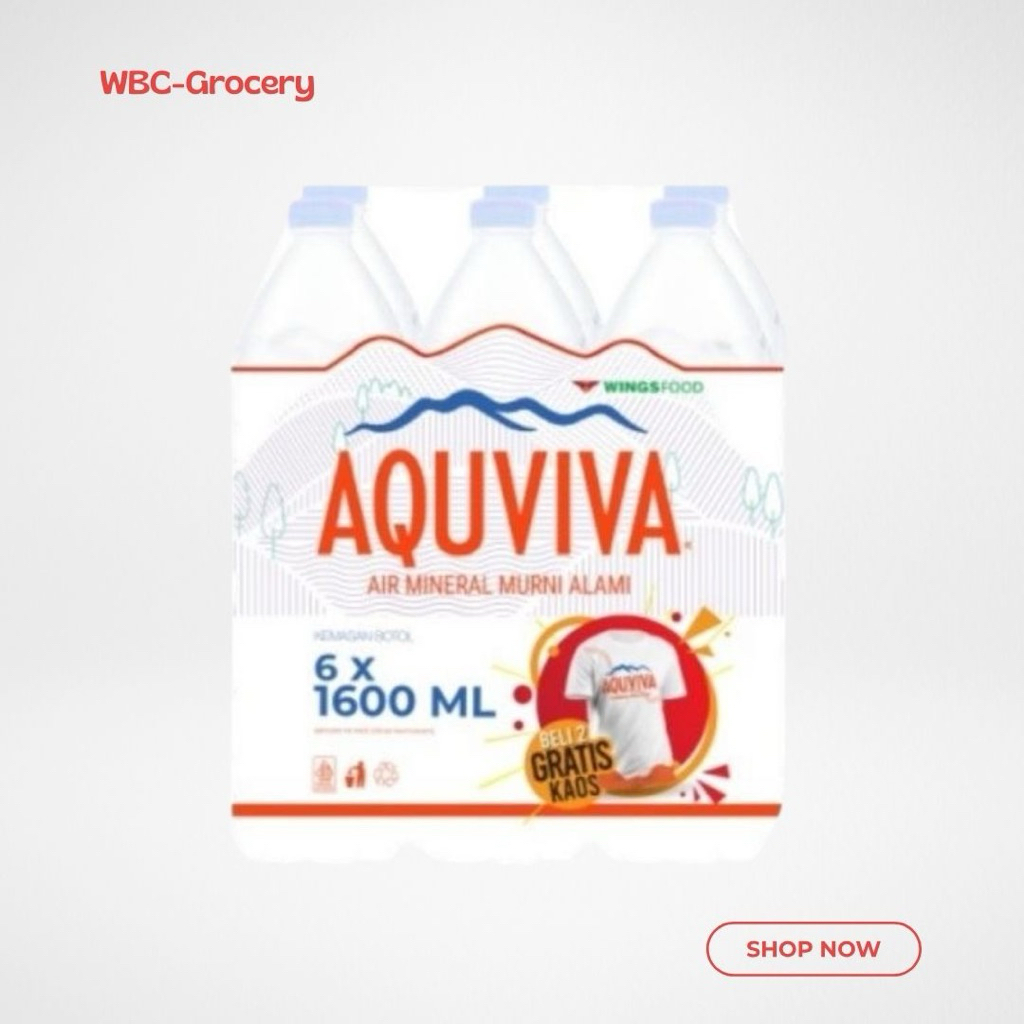 

[WBC GROSIR] Aquviva 1600ML Botol - Air Mineral