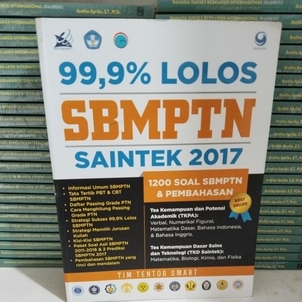 Buku 99,9% Lolos SBMPTN Saintek 2017
