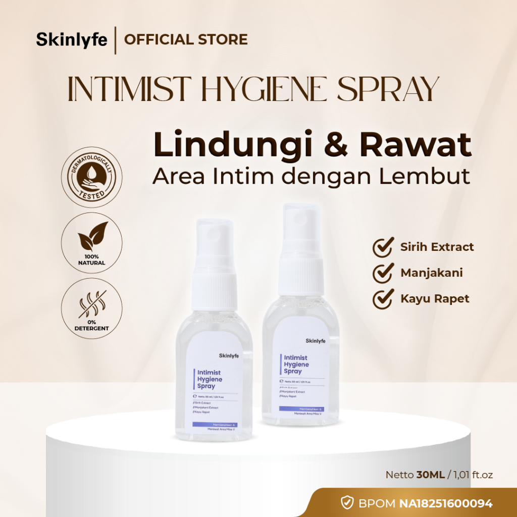 Skinlyfe 2 Pcs Miss V Spray Perawatan Miss V dan Pengharum Miss V Kewanitaan