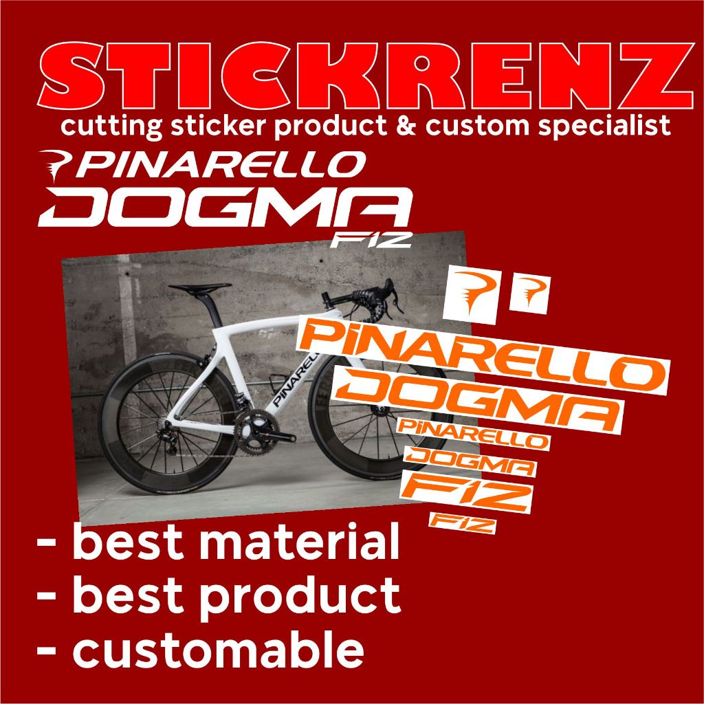 Cutting Sticker Stiker Frame Sepeda Roadbike Pinarello Dogma F12 Custom